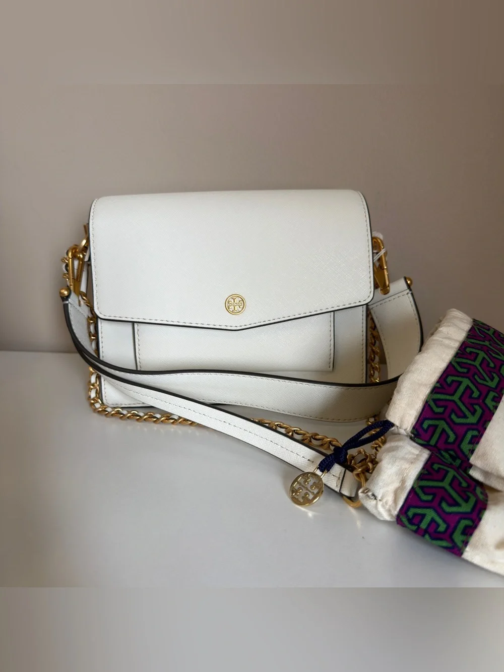 Tory Burch Robinson double strap convertible shoulder bag 88522